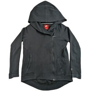 $165 Nike Sportswear Tech Fleece Oversized Hoodie Black Womens Sz Small